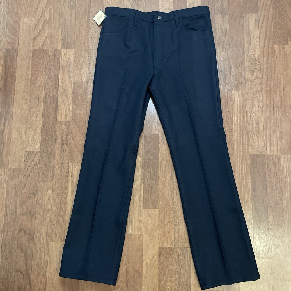 Wrangler Wrancher Men's 38X34 Navy Blue 82NV Boot Cut Mens Jeans Dress Pants - Picture 2 of 8